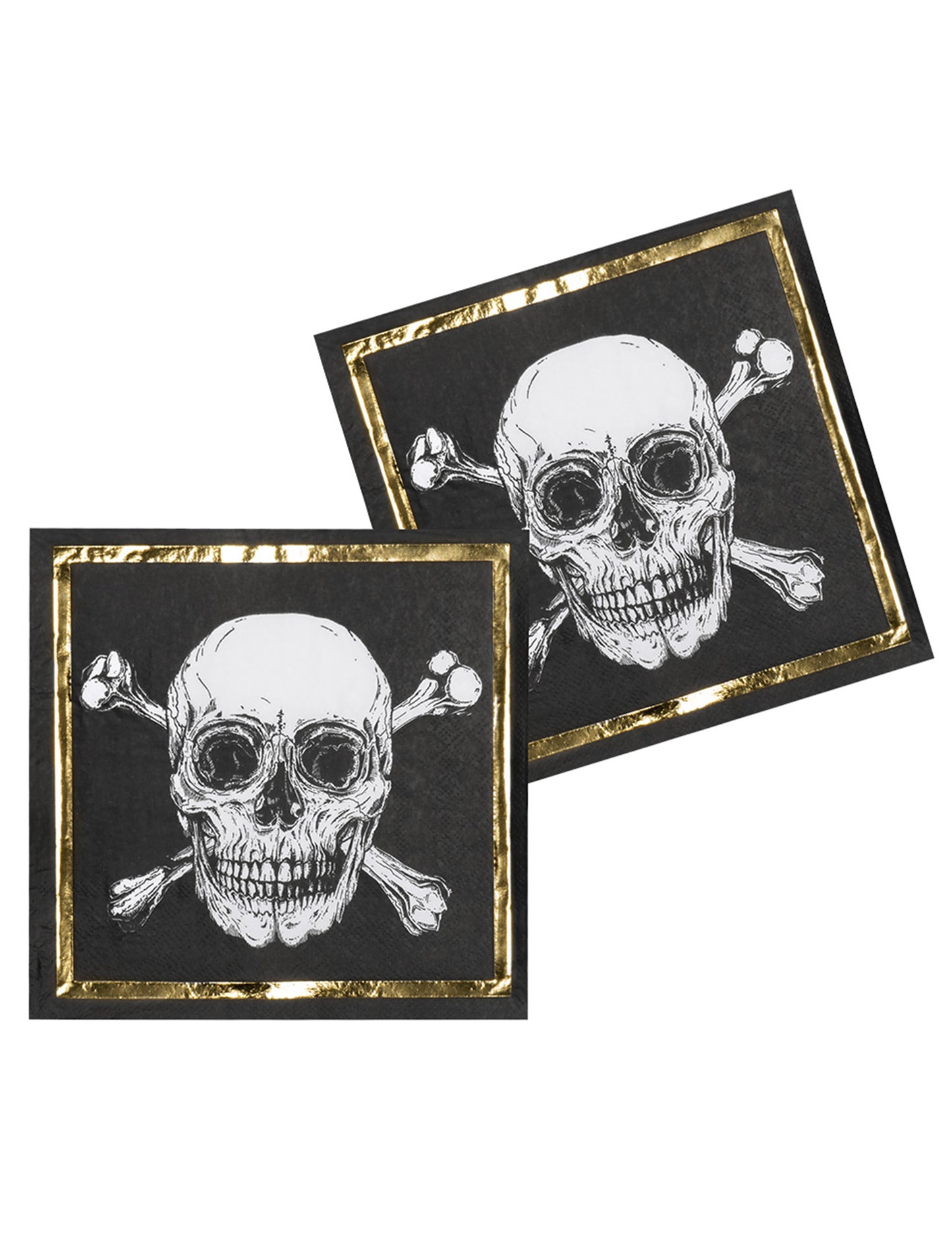 20 пиратски хартиени кърпи Jolly Roger 33 x 33 cm