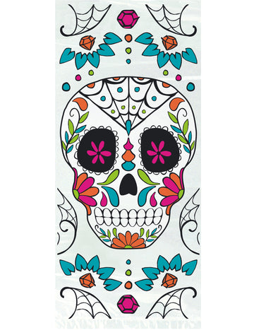 20 пластмасови торбички за бонбони dia de los muertos 28 x 12 cm