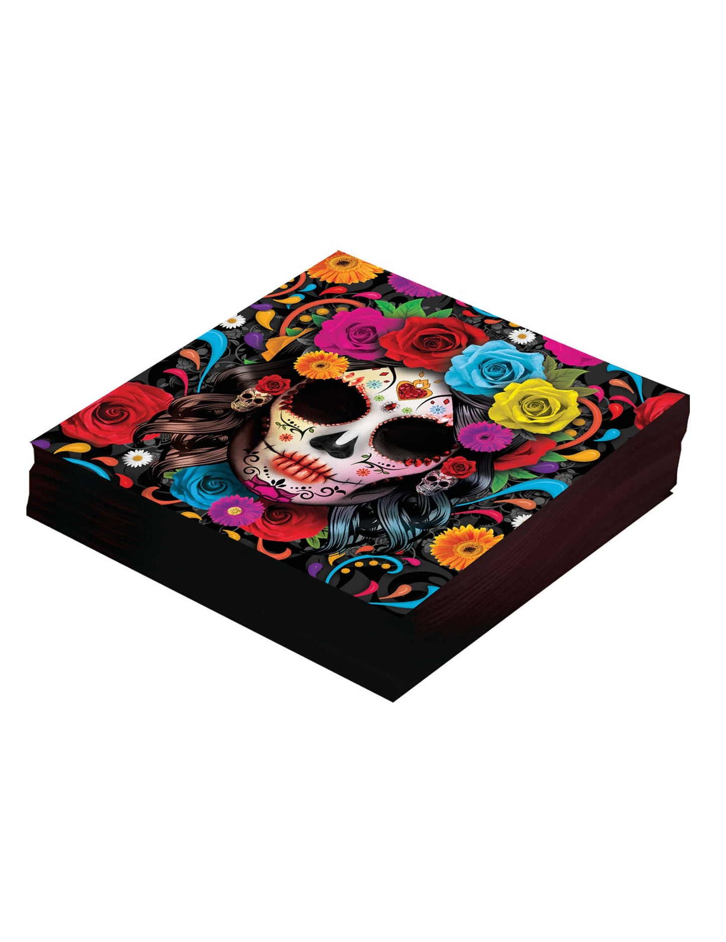 12 Салфетки Catrina Dia de los Muertos 16 x 16 cm