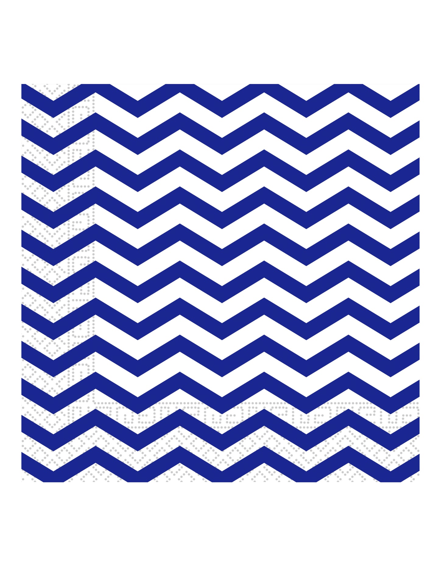 20 Royal Blue Paper кърпи Chevron 33 x 33 cm