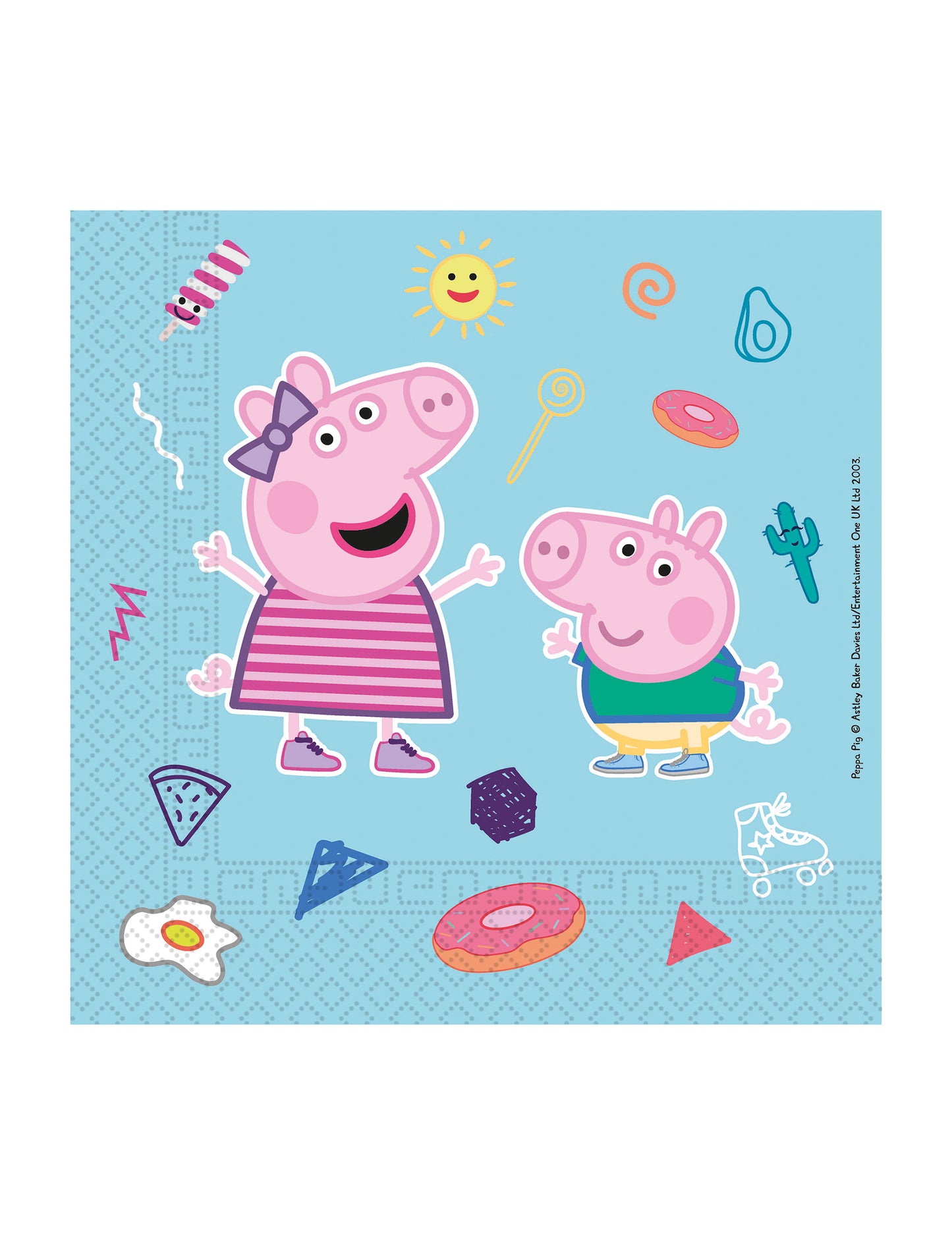 20 Peppa Pig 33 x 33 cm Компостируеми хартиени кърпи