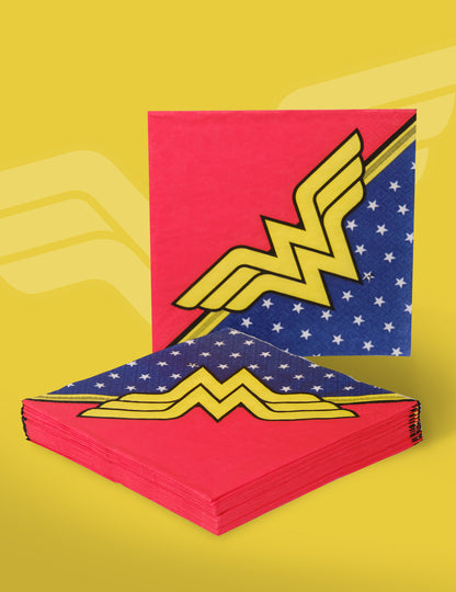 20 Wonder Woman Хартиени кърпи 33 x 33 cm