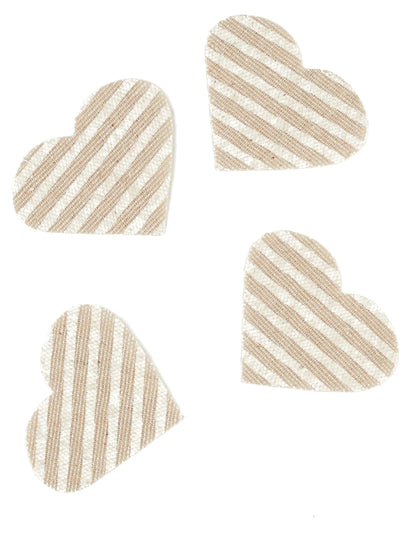 24 Confetti Coeur в бельо Rayed 5.5 x 4 cm