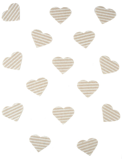 24 Confetti Coeur в бельо Rayed 5.5 x 4 cm