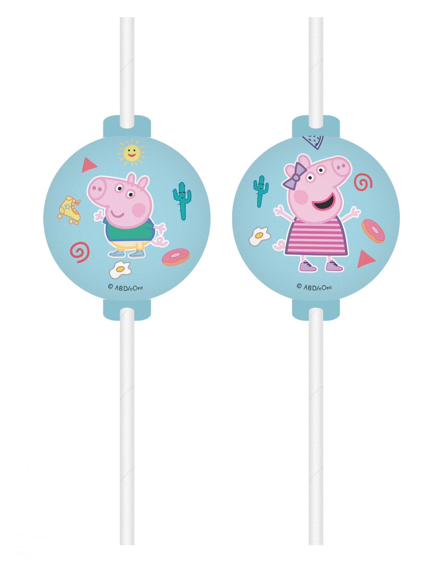 4 сламки Peppa Pig Medallion