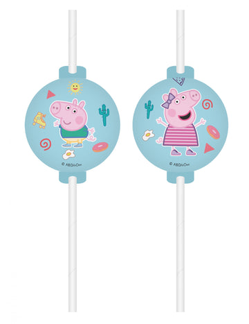 4 сламки Peppa Pig Medallion