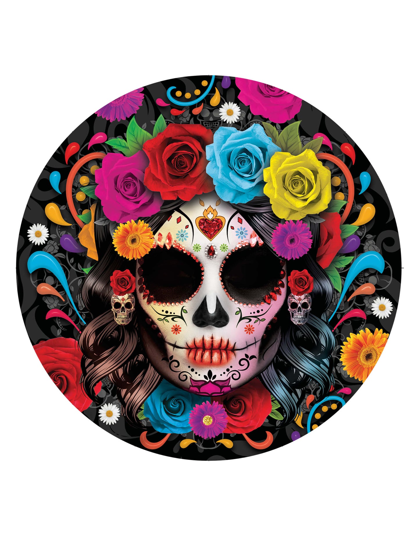 6 Catrina Dia de Los Muertos 23 cm плочи