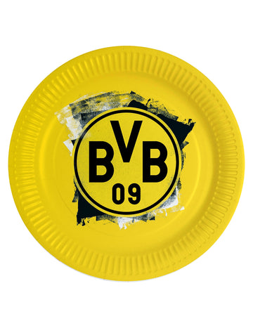 8 кръгли картонени плочи Borussia Dortmund 23 cm