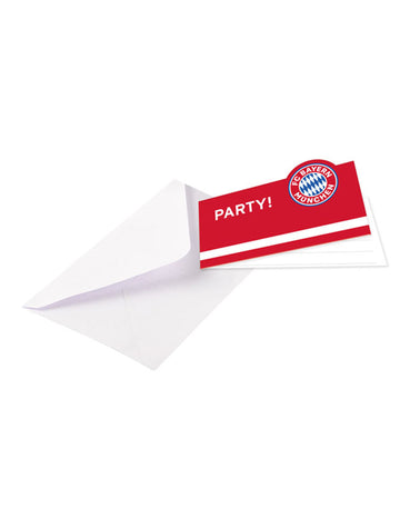 8 карти за покани с FC Bayern Munich Envelies 13 x 8 cm