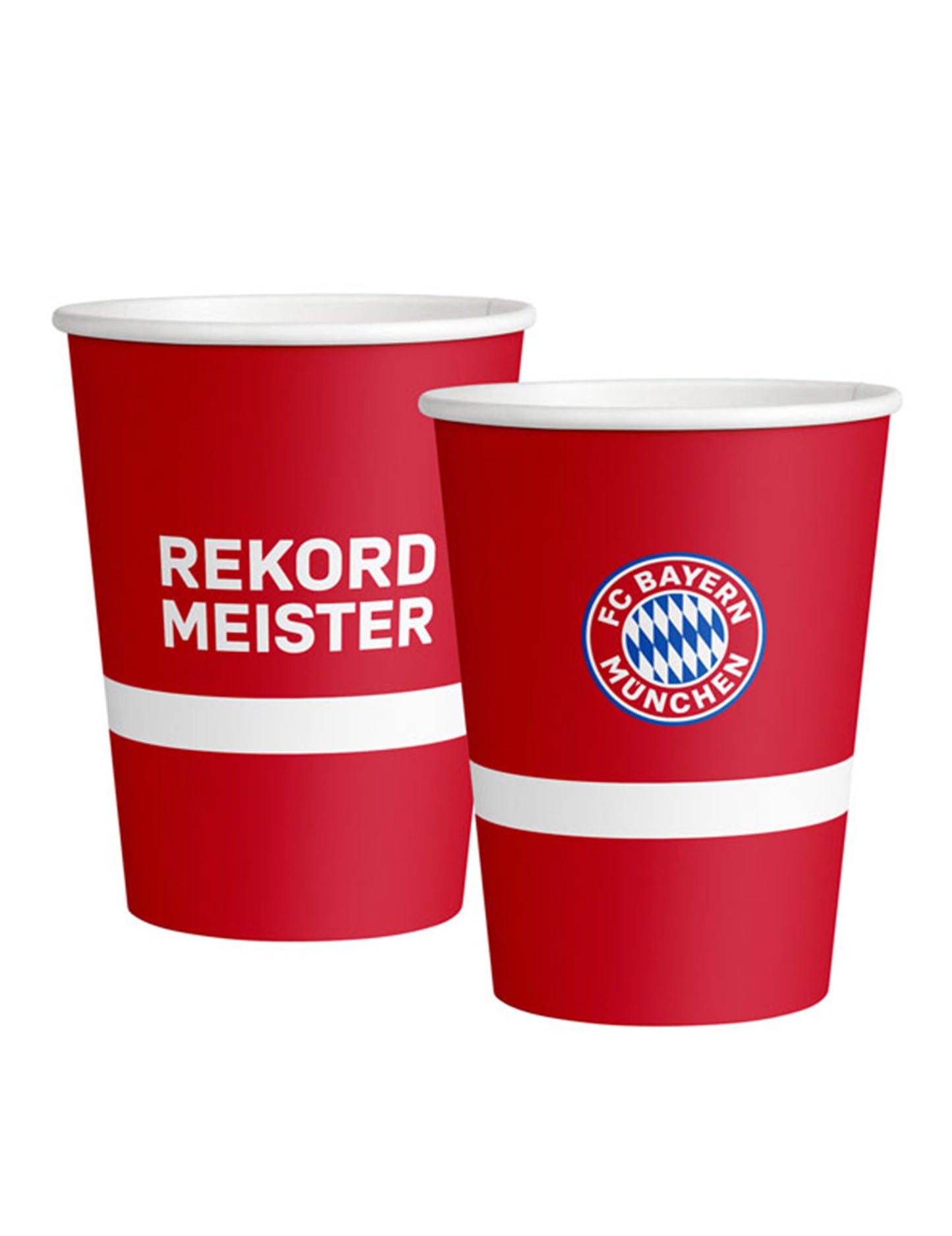 8 картонени чаши FC Bayern Munich 250 ml