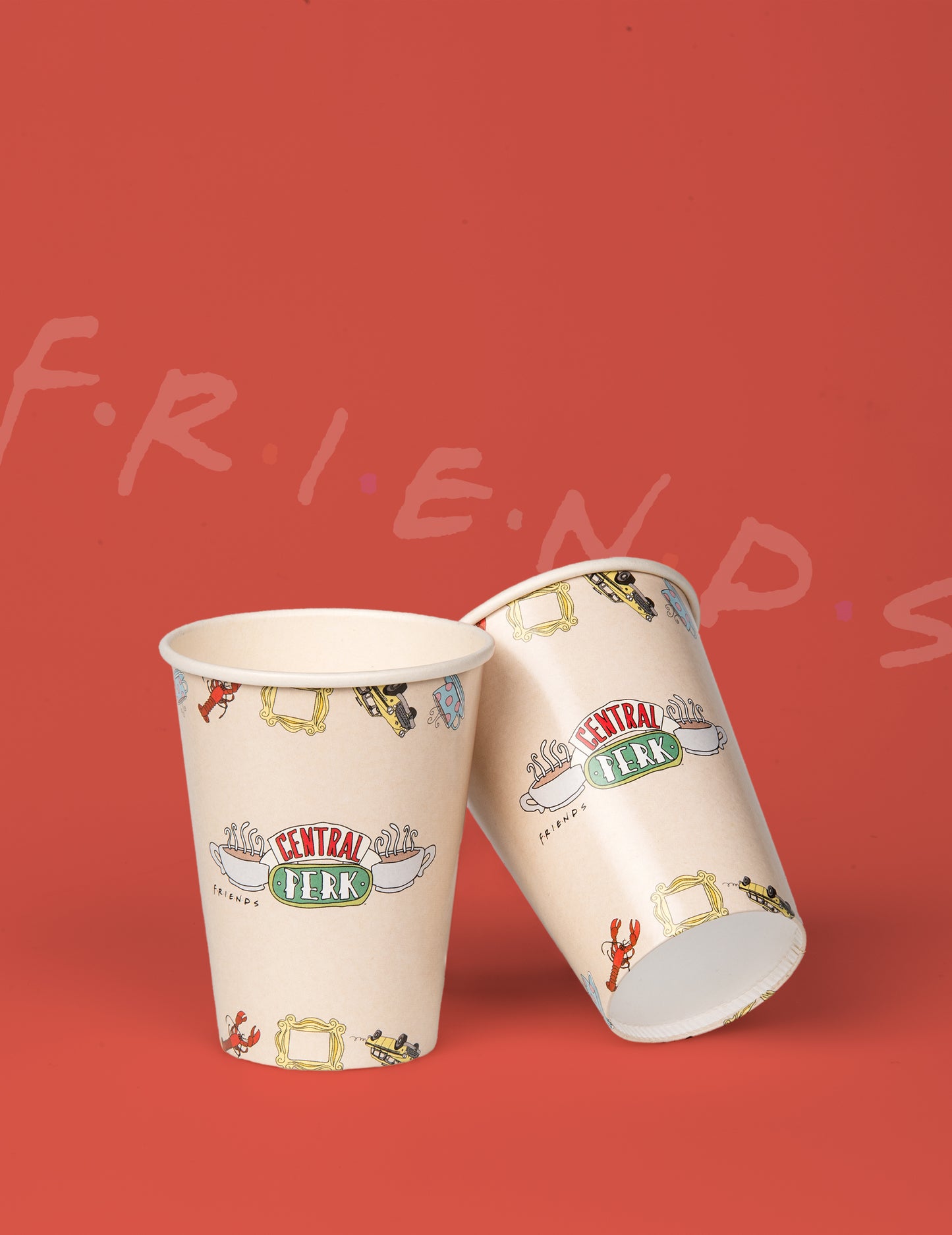 8 Carton Cups FSC Friends 210 ml