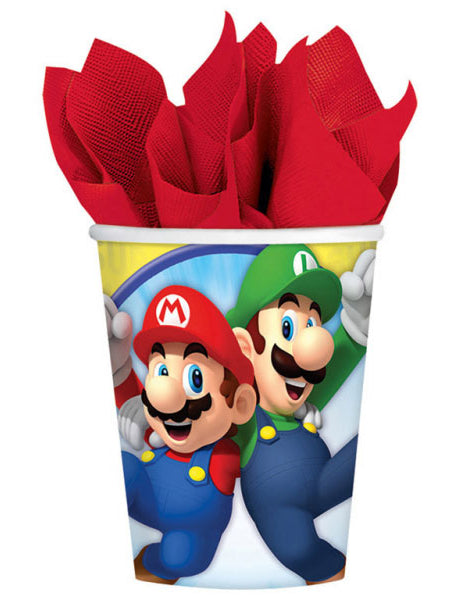 8 картонени чаши Super Mario 250 ml