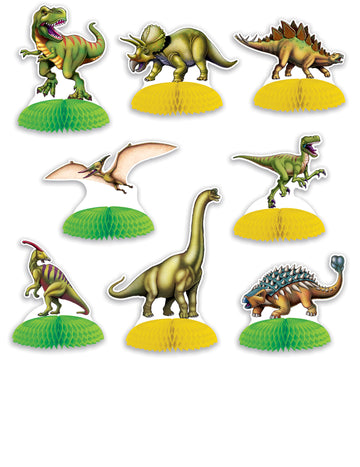 8 Mini Dinosaurs Table Centers