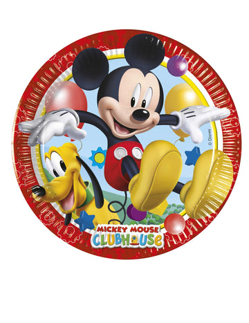 8 малки картонени табели на Mickey Mouse 20 cm