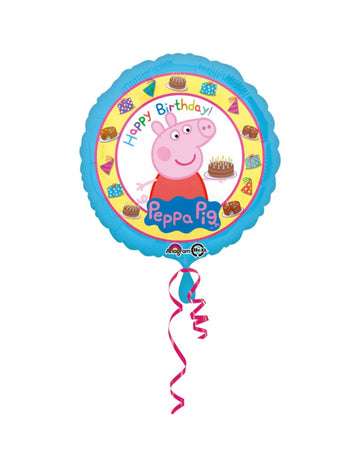 Честит рожден ден Peppa Pig 43 cm Aluminium Balloon