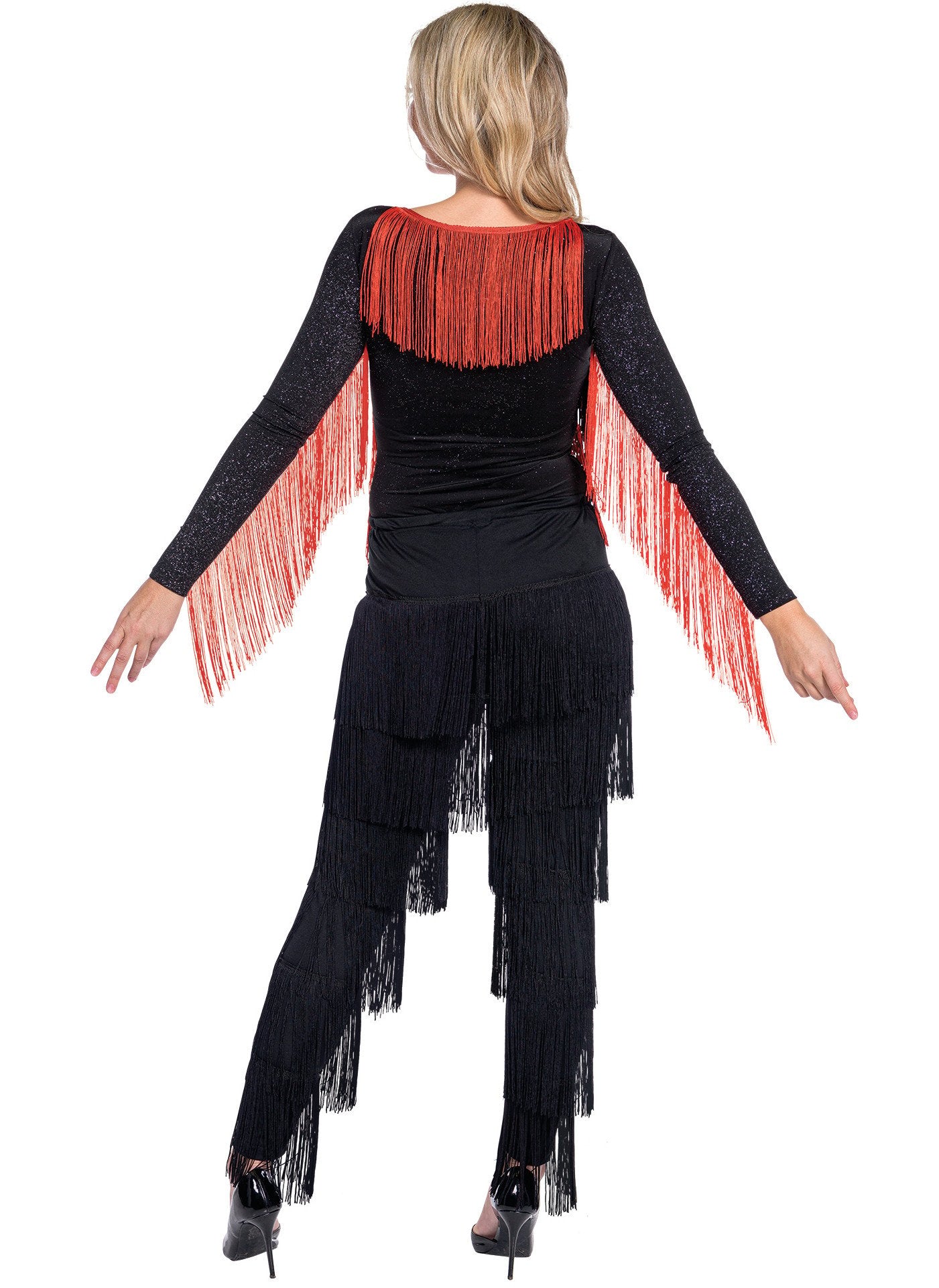 Body Charleston Red and Black Fringes