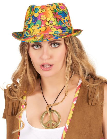 Borsalino Hape Hippie hape за възрастни цвете