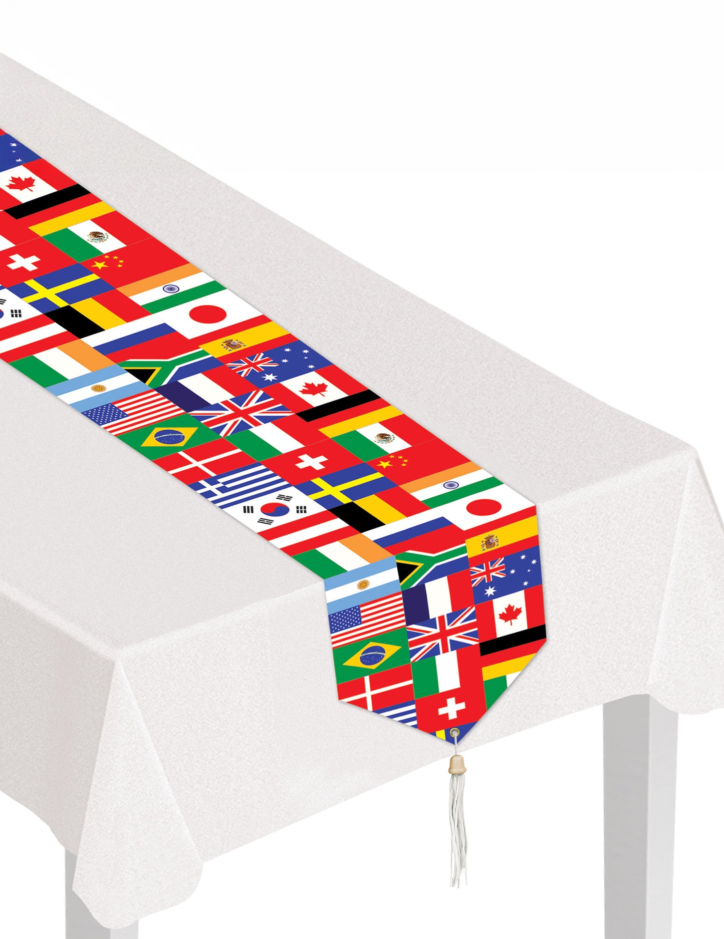 Table Runner Drapeaux плаща du monde 28 x 182 cm