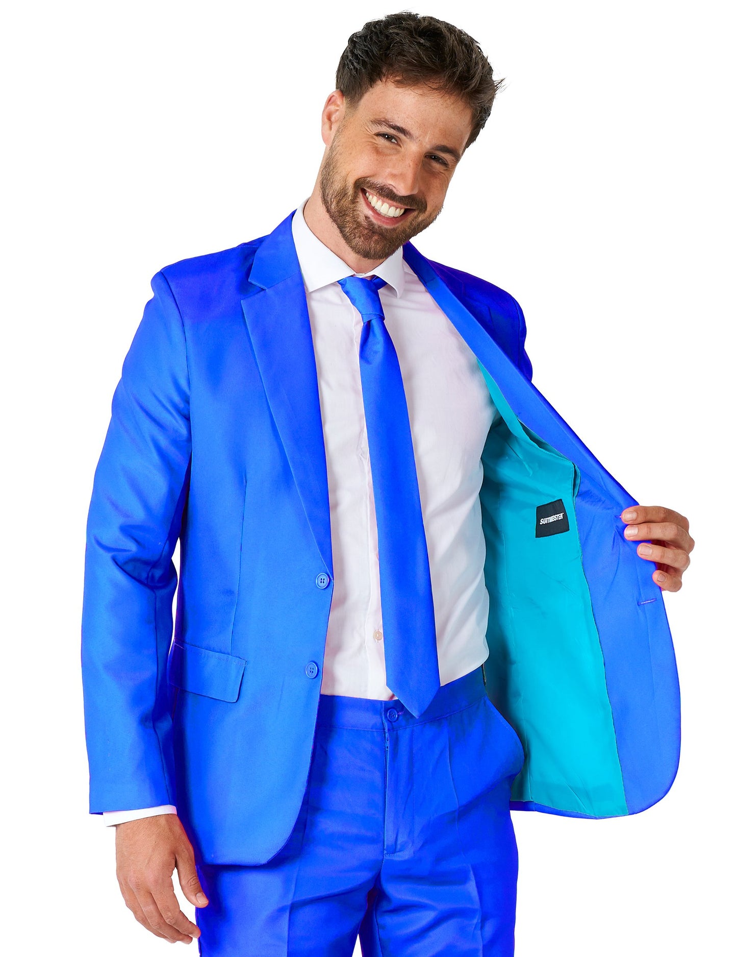 Костюм г -н Solid Bleu Man Suitmeister