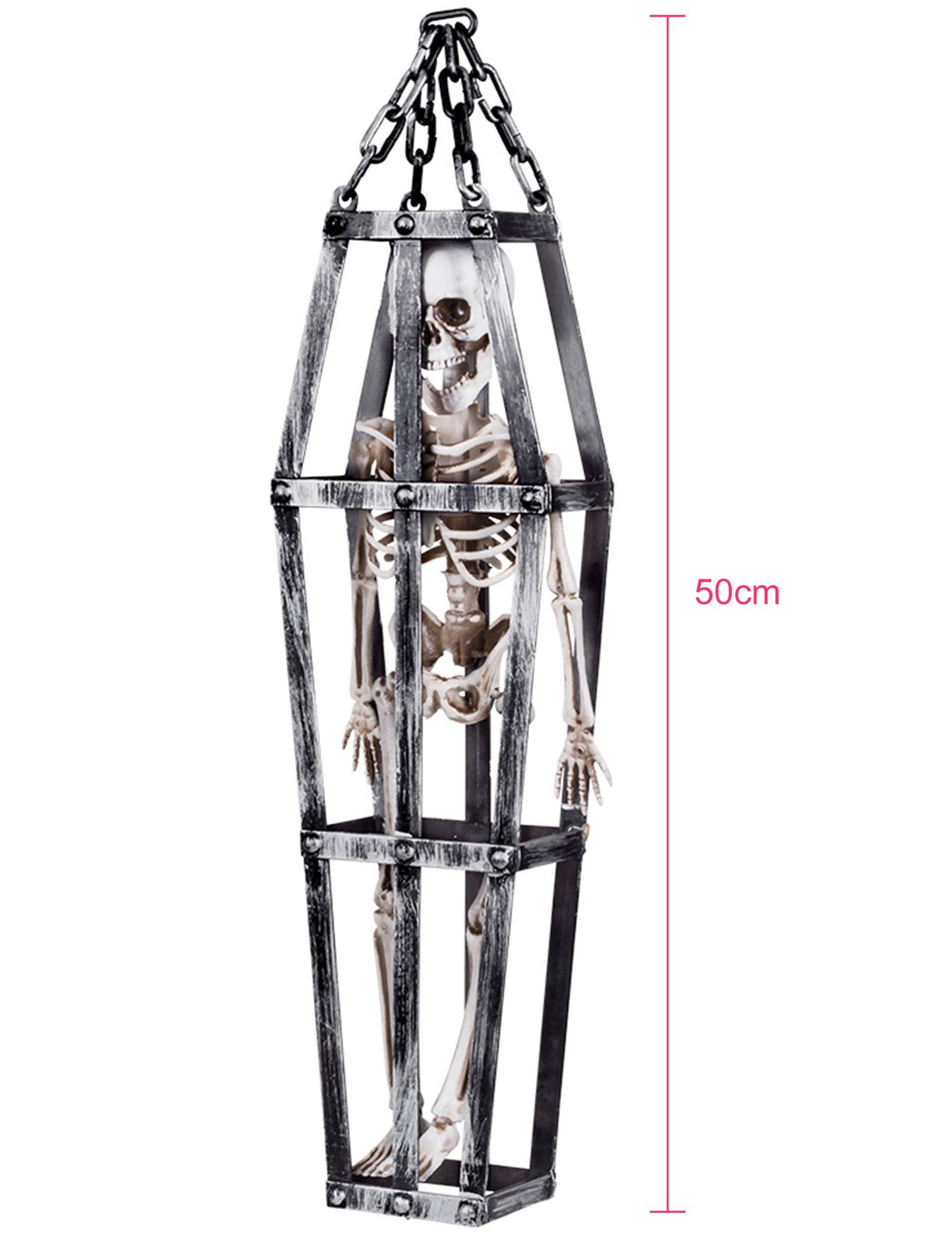 Скелет на декорация на сингъл в клетка 50 cm