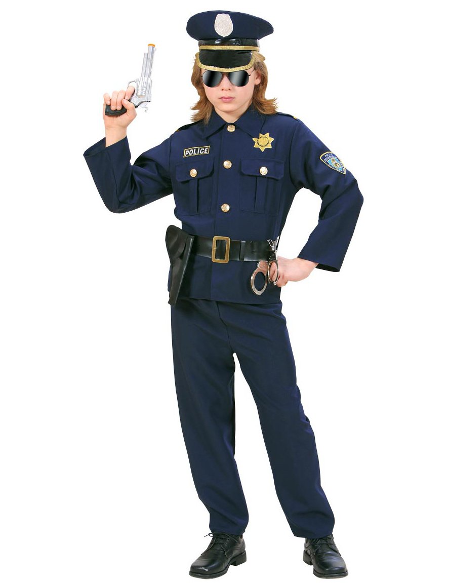 Navy Boy Boy Blue Police Costume