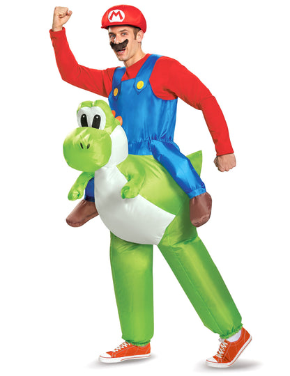 Марио надуваем костюм на Yoshi Nintendo Adult