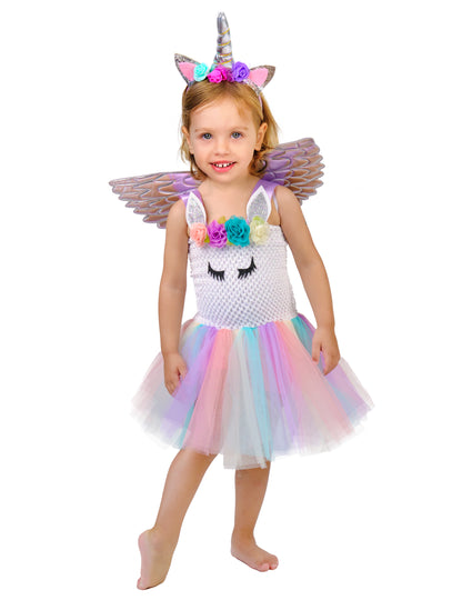 Licorne Flower Pastel Girl Costume