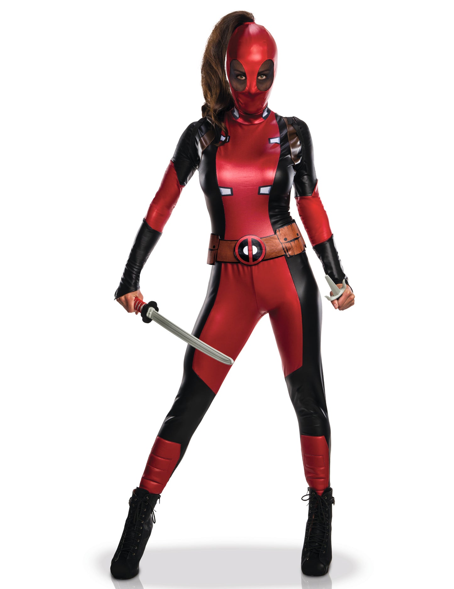 Секси маскировка Lady Deadpool жена