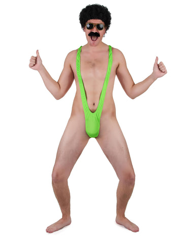 Fluo Green Mankini Man