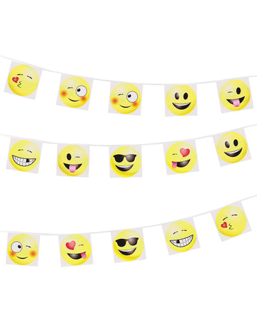 Imoji 8m Emoticon Pennies Garland