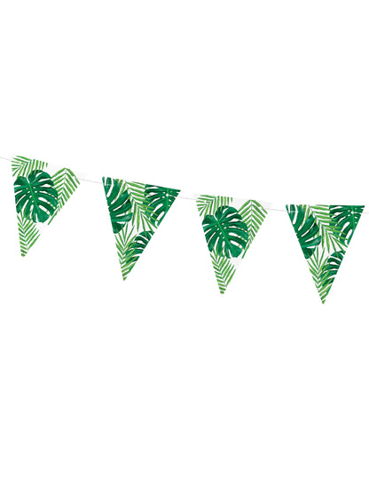 Картон Pennant Garland Tropical Leaves 15 cm x 1,3 m