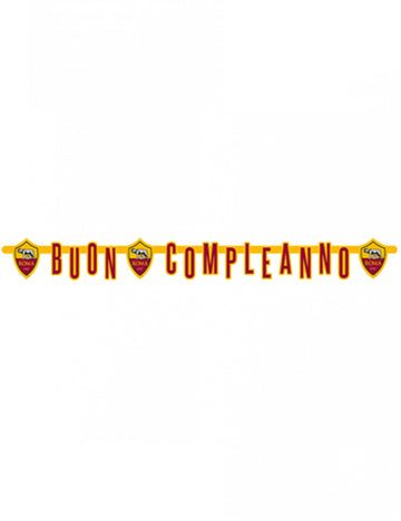 Carton Garland Buon Compleanno Roma 250 x 15 cm