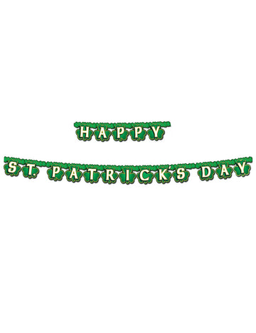 Guirland Happy Happy St. Patrick's Day Verte 2 m