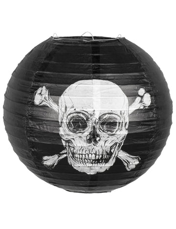 Jolly Roger Black Pirate Paper Lantern 25 cm