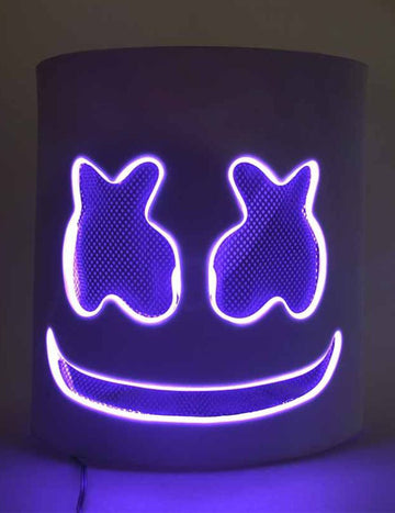 Маскира DJ Marshmallow LED Purple Adult