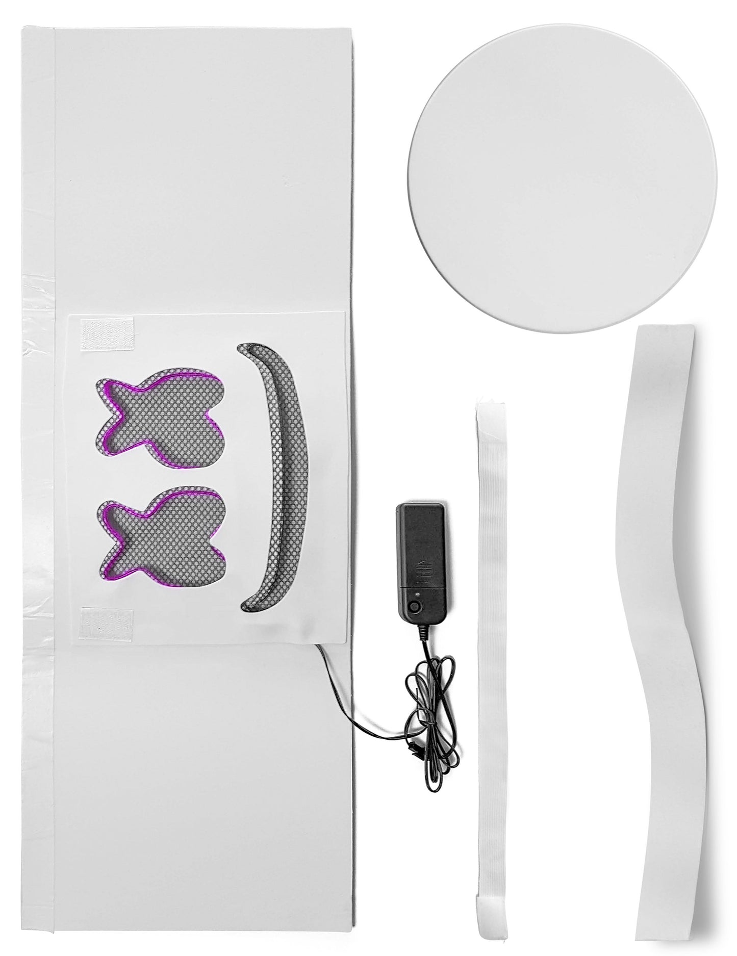 Маскира DJ Marshmallow LED Purple Adult