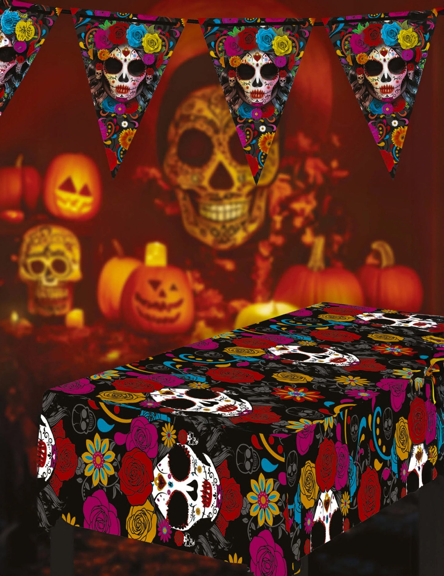 Catrina Dia de Los Muertos 137 x 274 cm покривка