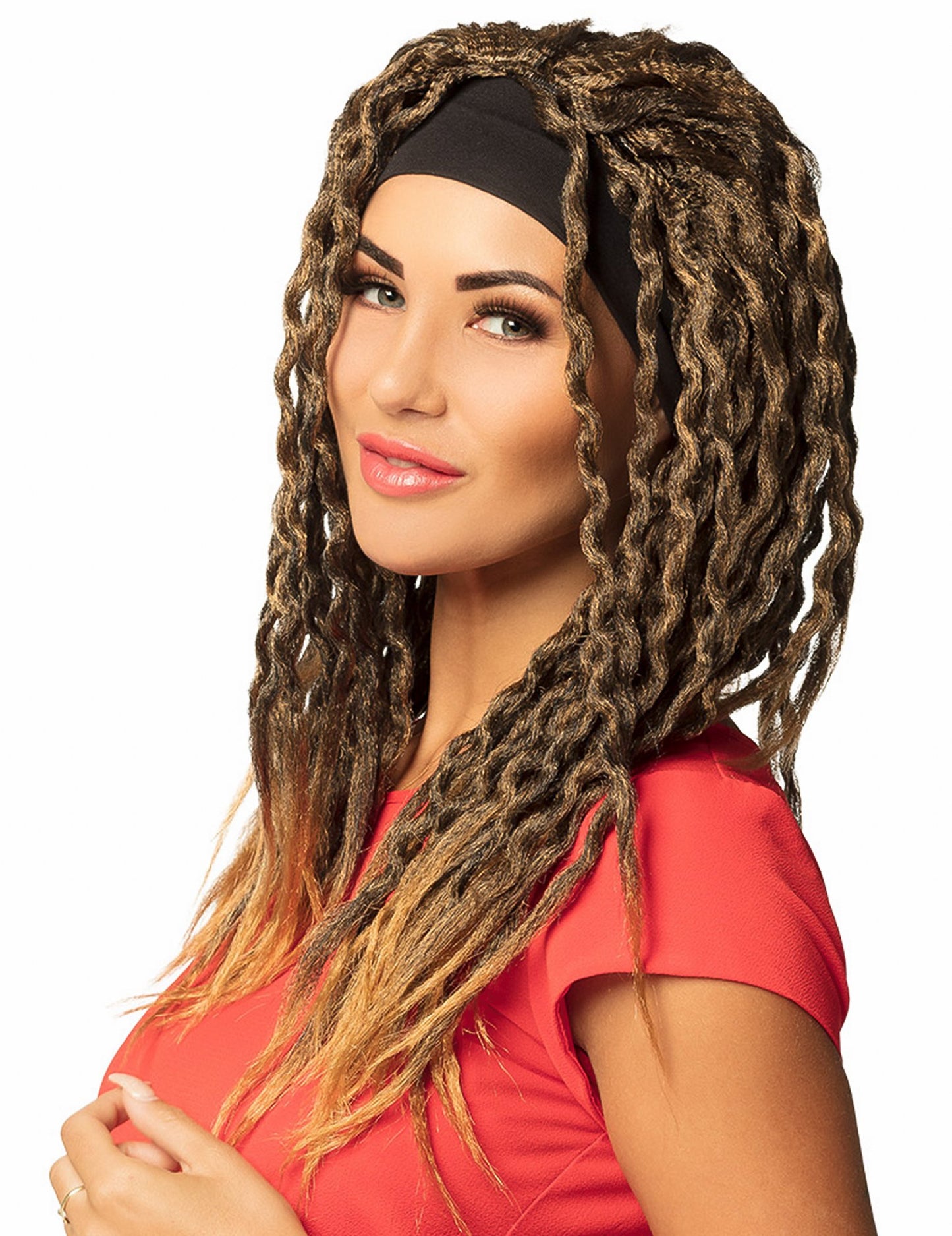 Rasta Phata Wig с женска лента за глава