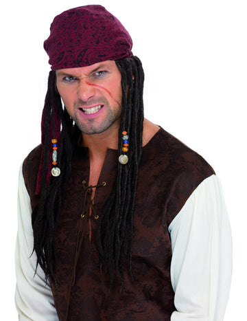 Dreadlocks Man Pirate Wig