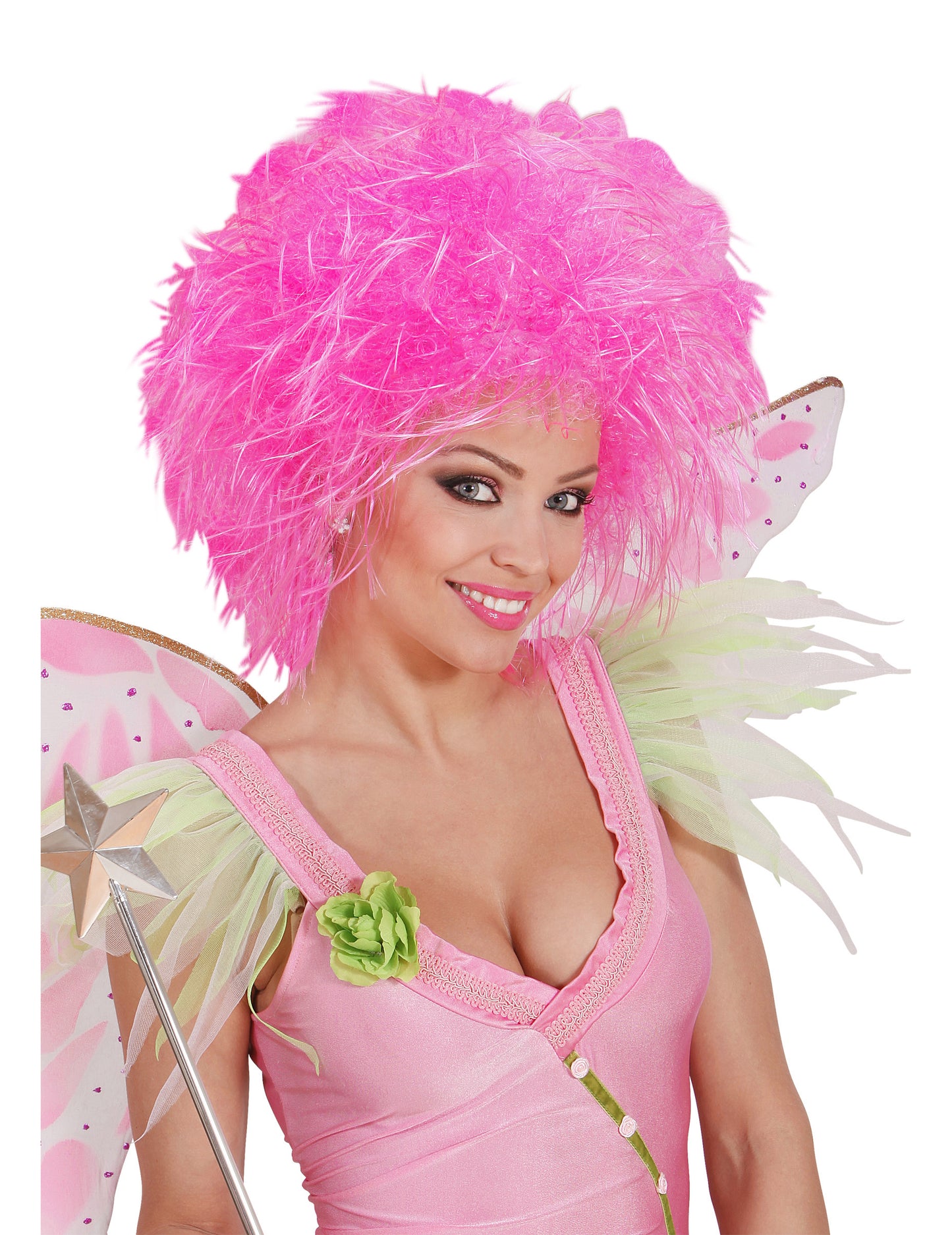 Fluofemme Pink Wig