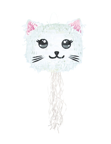 Бял Kawai Chat Piñata 38 cm