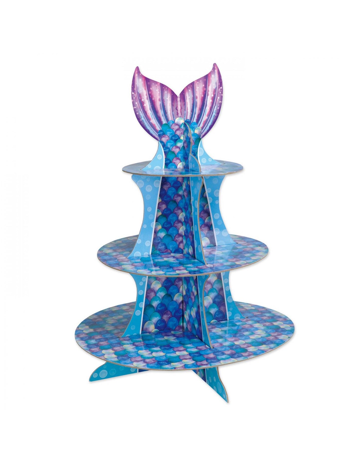 Cupcake Display Blue Purple Siren 40 cm